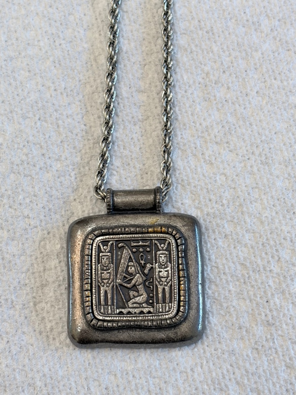 Egyptian Revival artisan pendant necklace